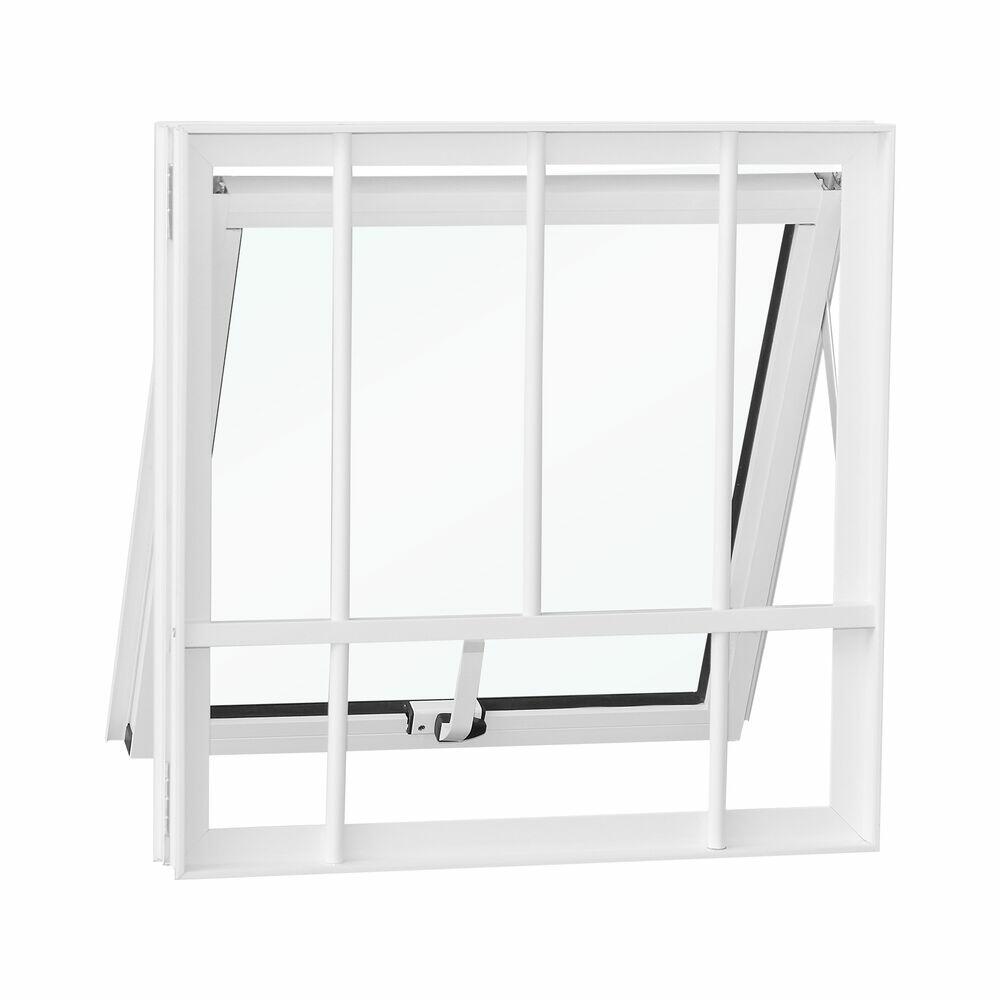 Janela Maxim-Ar Nobre 1 Folha com grade 80x60 Branco CRV