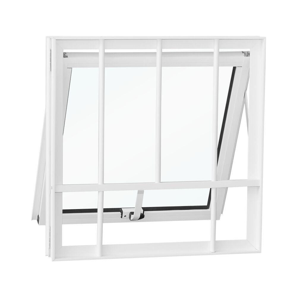 Janela Maxim-Ar Nobre com Grade 80x60 com 1 Folha Branco CRV