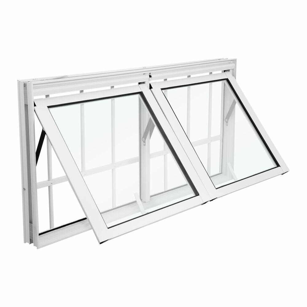 Janela Maxim-Ar Nobre Mini Boreal com 2 Folhas com grade 50x100 Branco CRV