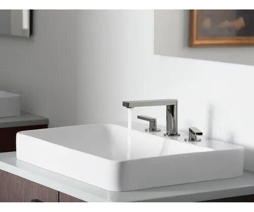 Cuba para Banheiro de Apoio Vox Branca 1 Furo 58x46 Kohler