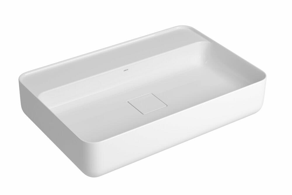 Cuba para Banheiro de Apoio Retangular com Mesa Slim 60x40 Branco Gelo L.13060.M.17 Deca