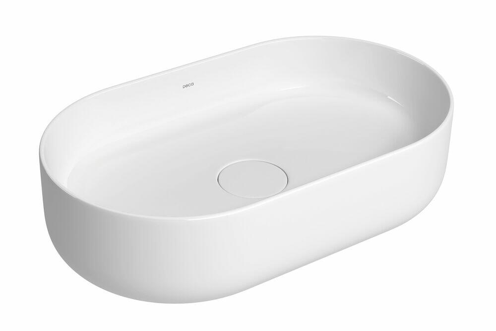 Cuba para Banheiro de Apoio Oval Slim 50x29,5 Branco Gelo L.14050.17 Deca