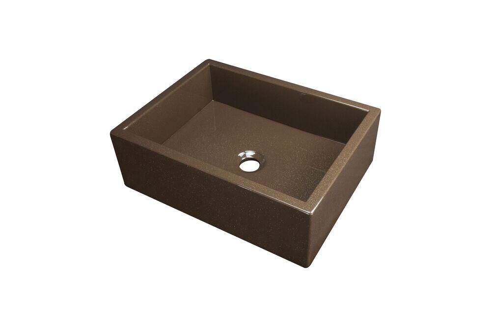 Cuba para Banheiro de Apoio Rubi 40x30 Marrom Fosco Venturi