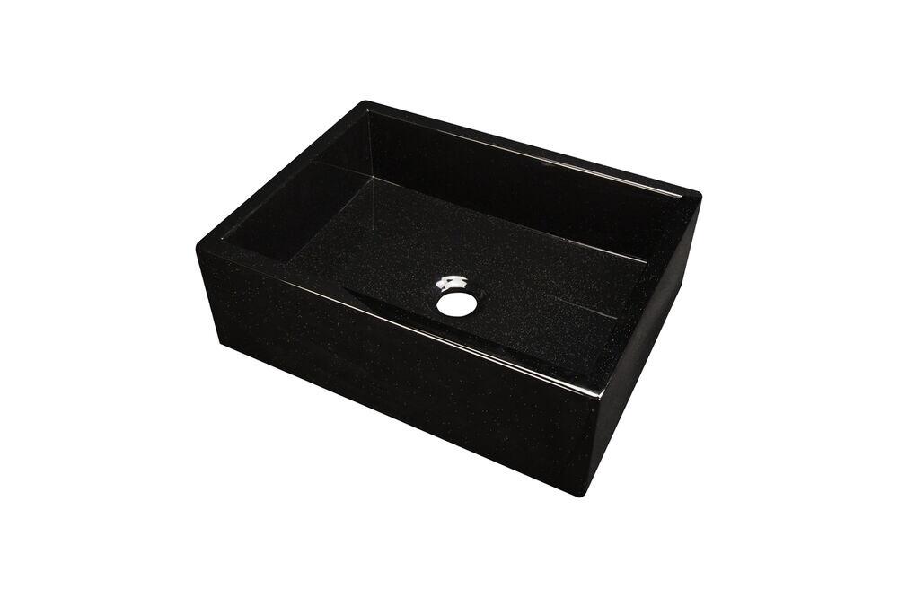 Cuba para Banheiro de Apoio Rubi Preto Fosco 40x30 Venturi