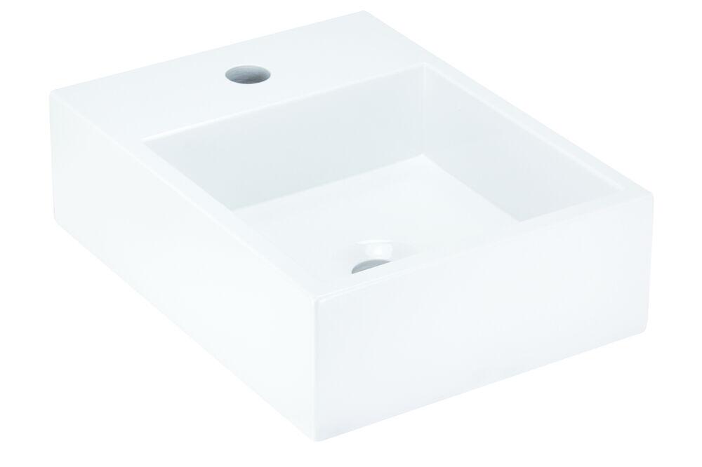 Cuba para Banheiro Topázio Standard 35x35cm Branco Venturi