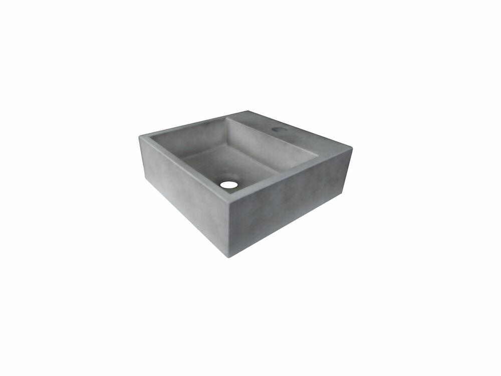 Cuba para Banheiro Topázio 35x35cm Cinza Venturi