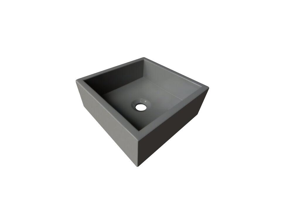 Cuba para Banheiro Perola 30x30cm Chumbo Fosco Venturi