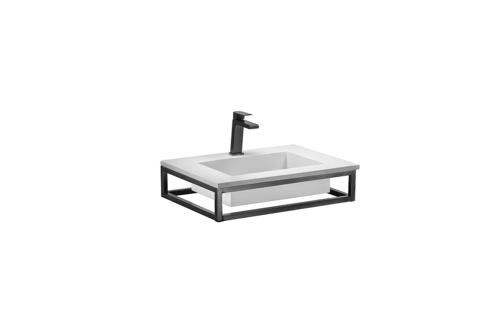 Bancada de Alumínio Iron Black Branco Fosco 60x45 Venturi