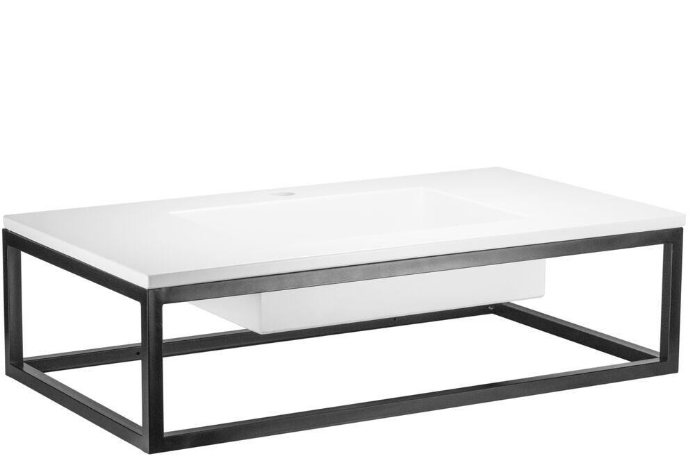 Bancada de Alumínio Iron New York Preto e Branco 80x45 Venturi