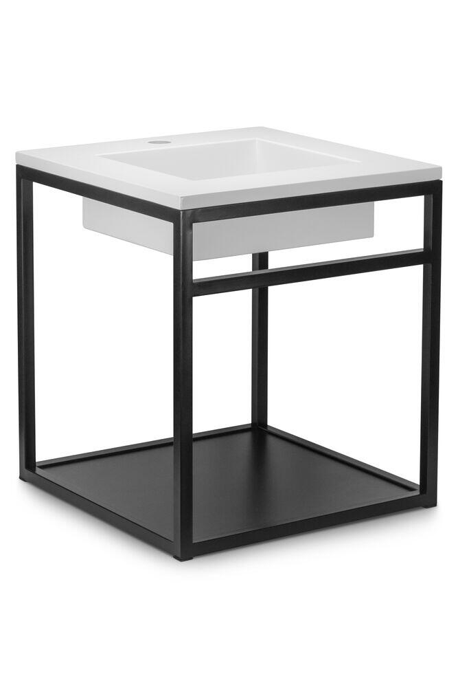 Balcão Iron Lier com Cuba 45cm Branco Fosco Venturi