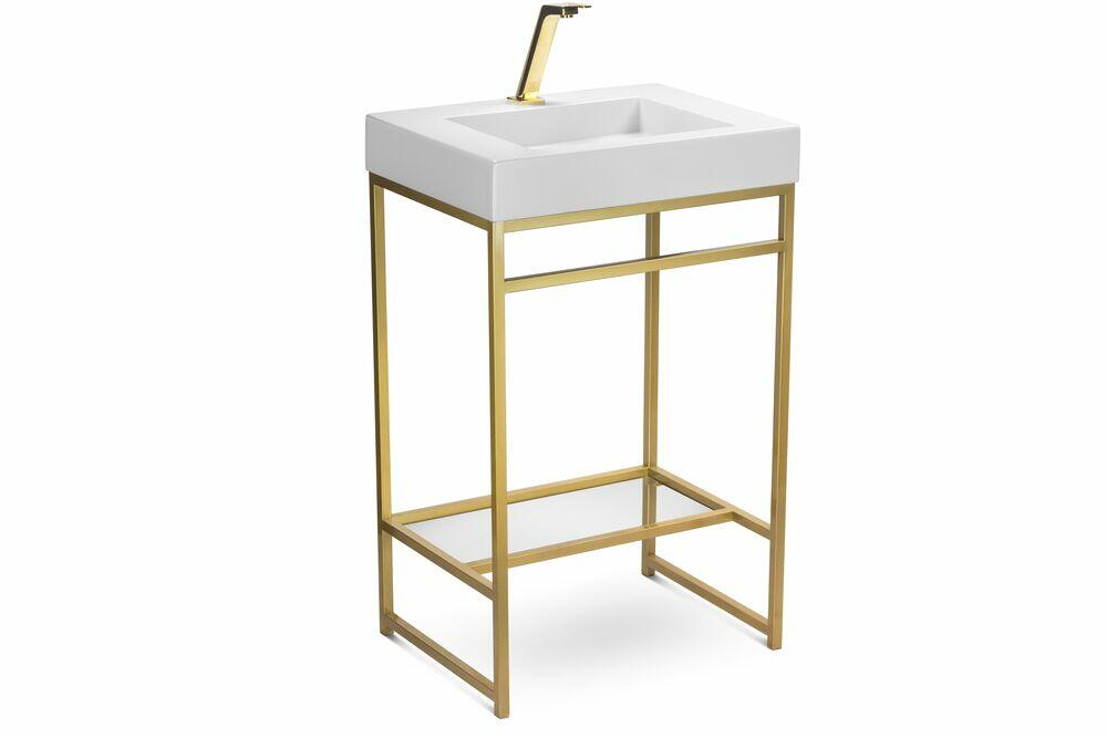 Balcão Iron Gold Rennes 60cm Branco Fosco Venturi