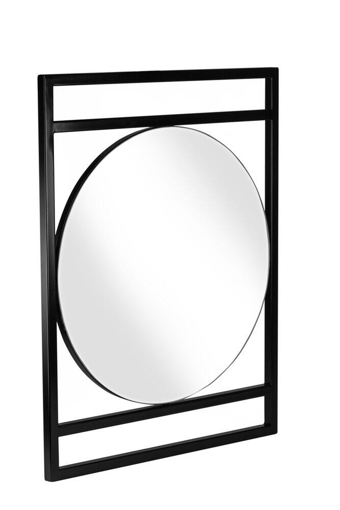 Espelhadeira Iron Circle Preto Fosco 64x55 Venturi