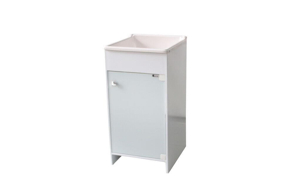 Tanque Vidro com Cuba 45cm Branco Venturi