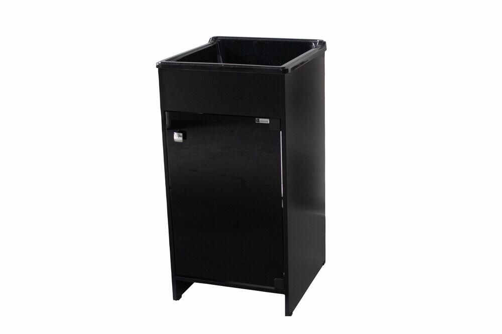 Tanque Full Vidro com Cuba 25cm Preto Venturi
