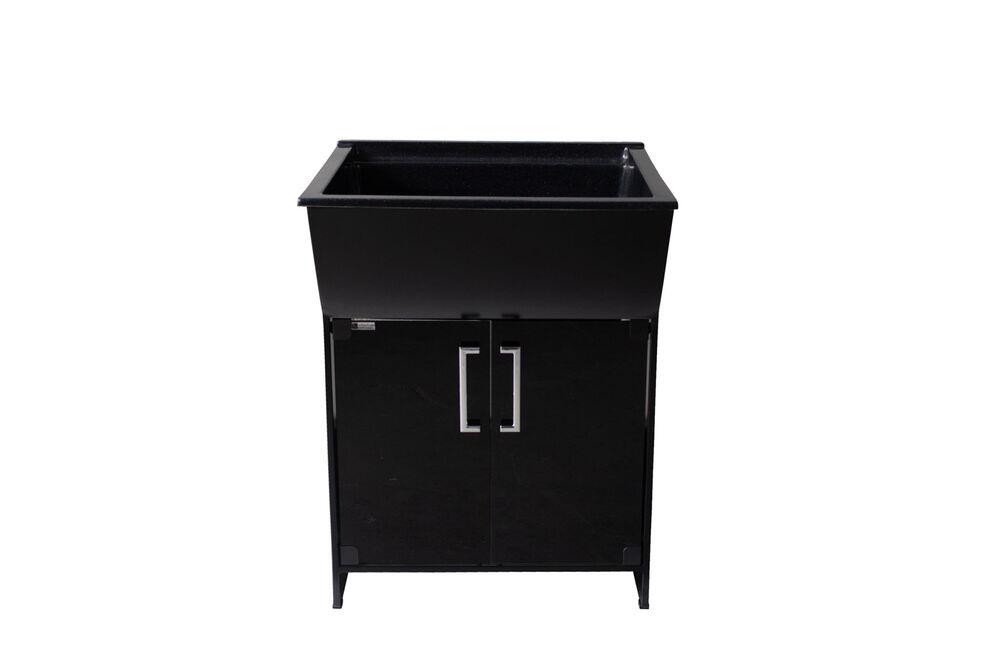Tanque Vidro com Cuba 53cm Preto Venturi