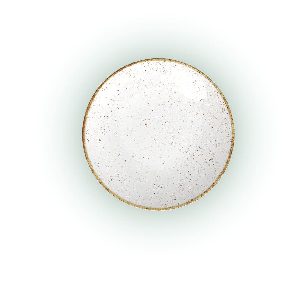 Prato Sophia Raso Porcelana 25cm Rústico Marrom Tramontina