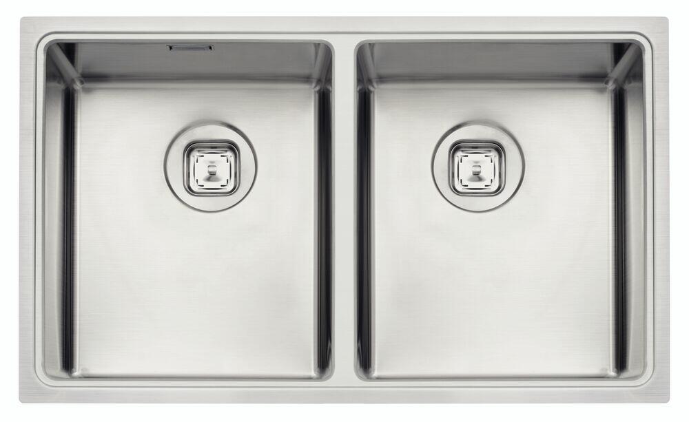 Cuba para Cozinha de Embutir Dupla Quadrum 70x40 Aço Inox Tramontina