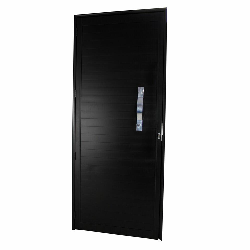 Porta Lambri Oval com Puxador 215x100 Preto CRV
