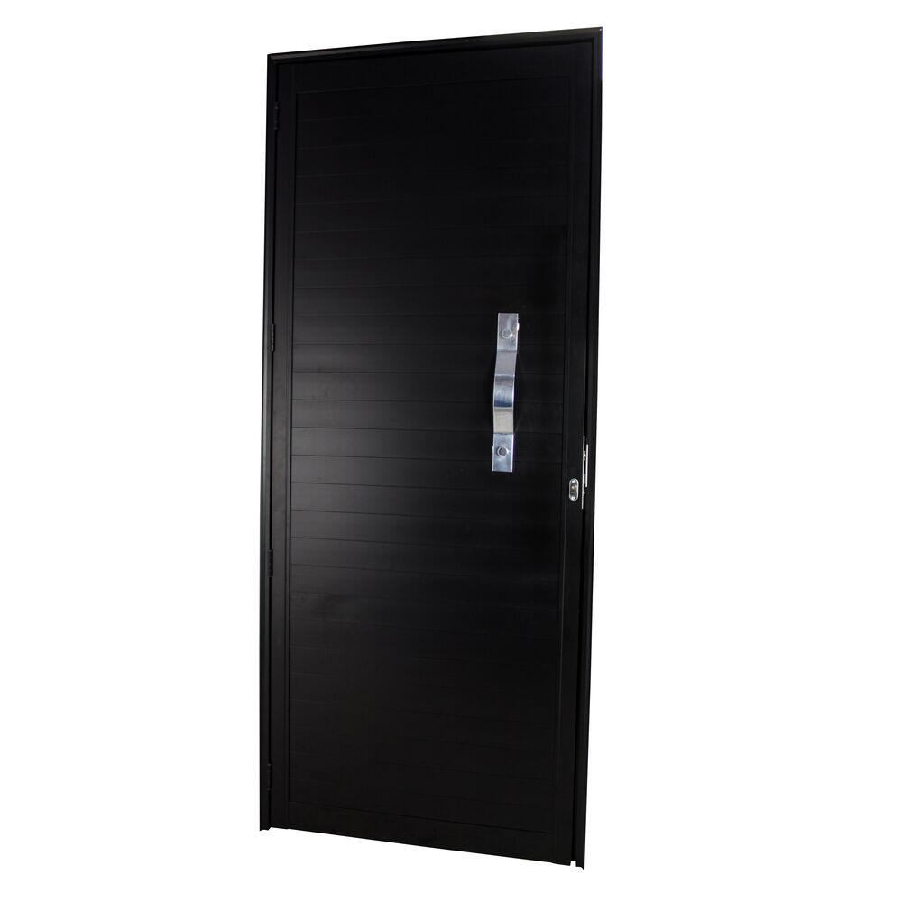 Porta Lambri Oval com Puxador 215x90 Preto CRV