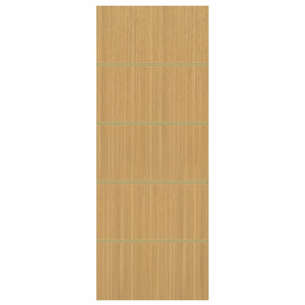 Porta de Abrir Freijó Semi-Sólida Frisada 210x80cm Pinhal