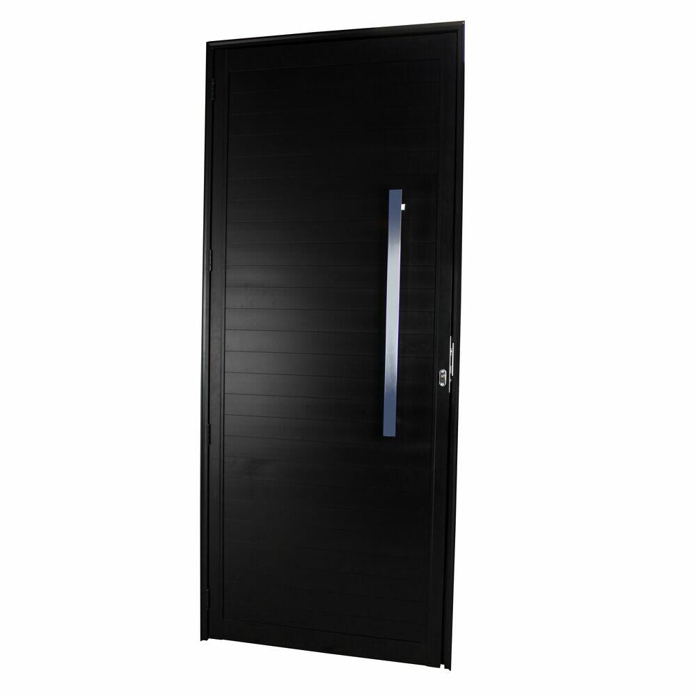 Porta Lambri Esquerdo com Puxador 215x100 Preto CRV