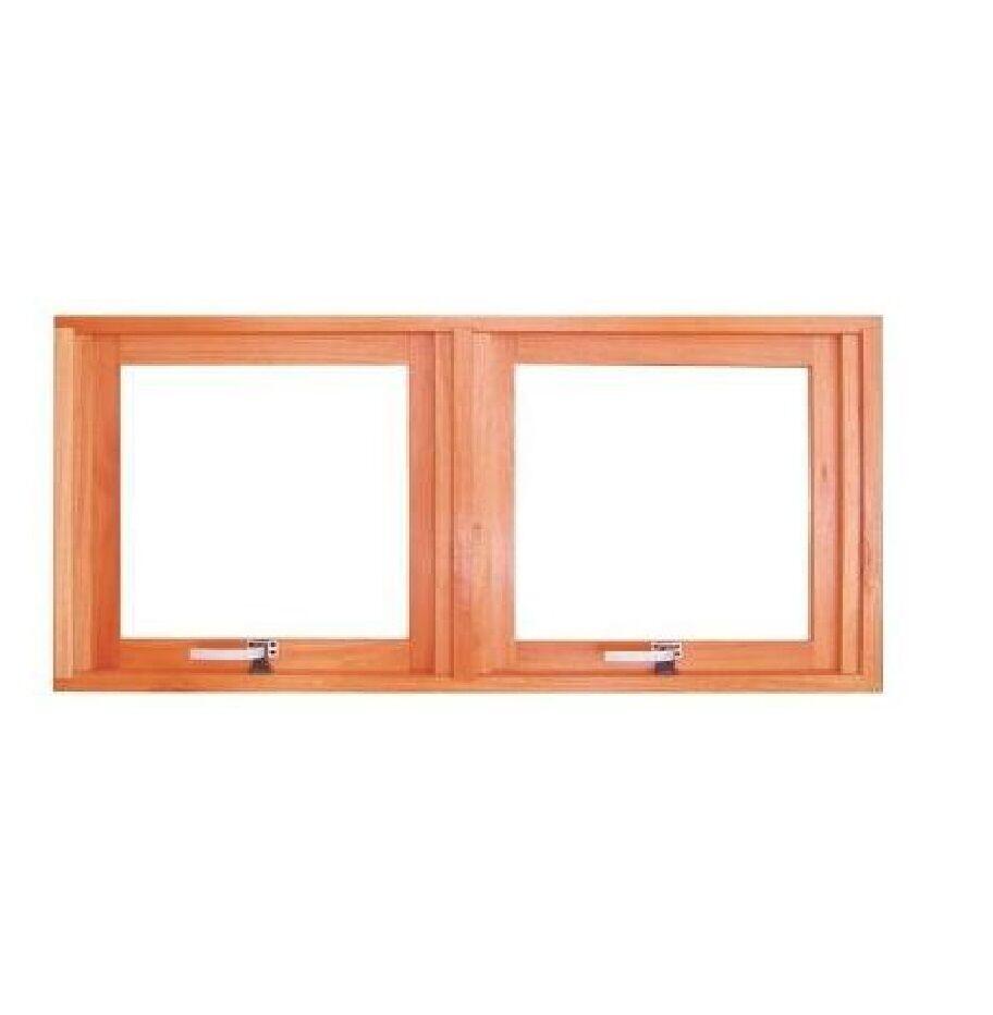 Janela Maxim-ar Simples Eucalipto 2 Folhas Simples 1,00x0,60 Madecen
