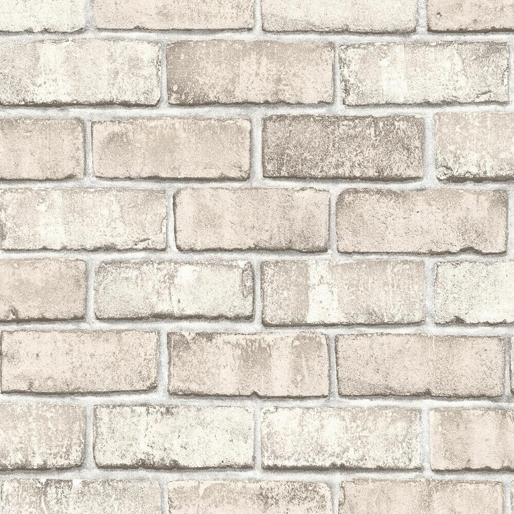 Papel de Parede Pedra/Tijolo 0,52x9,5 Bege Bobinex