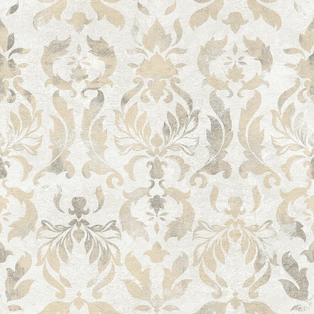 Papel de Parede Arabesco 0,52x9,5 Bege Bobinex