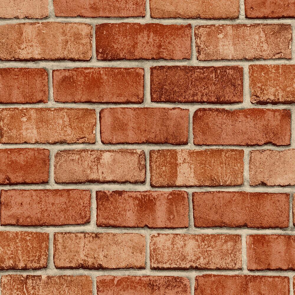 Papel de Parede Pedra/Tijolo 0,52x9,5 Marrom Bobinex