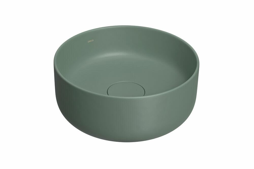 Cuba para Banheiro de Apoio Redonda Slim 30cm Verde Sálvia L.12030.49 Deca