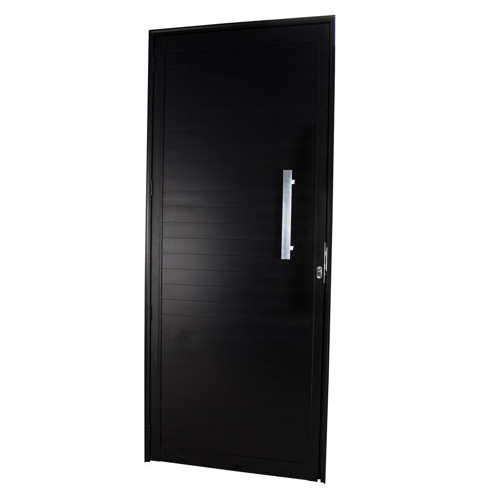 Porta Lambri com Puxador Direito 215x80 Preto CRV
