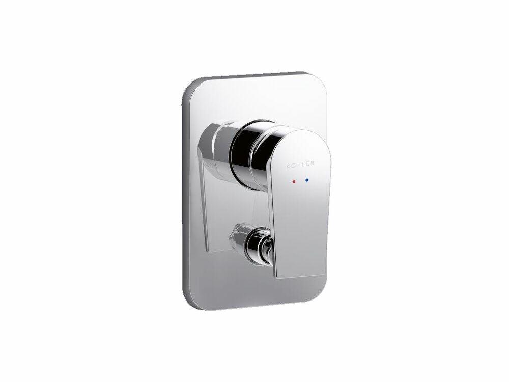 Acabamento Misturador Monocomando para Banheira Chuveiro Taut Cromado Kohler