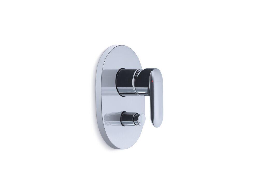 Acabamento Misturador Monocomando para Banheira Chuveiro Kumin Cromado Kohler