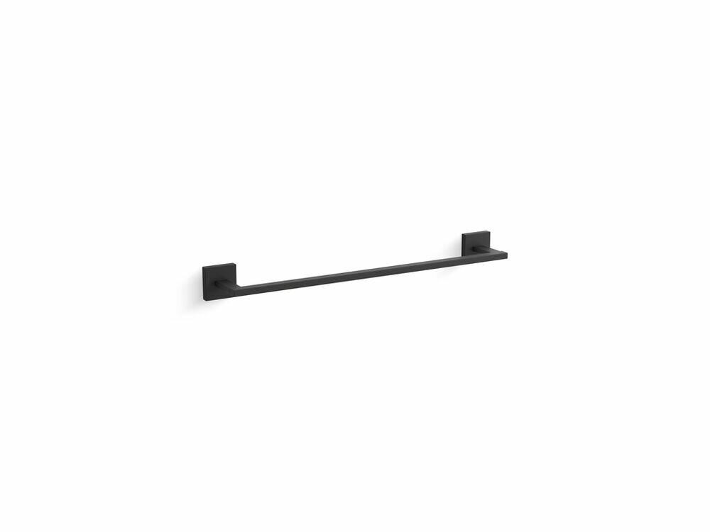 Toalheiro com Barra Square Black 45cm Kohler