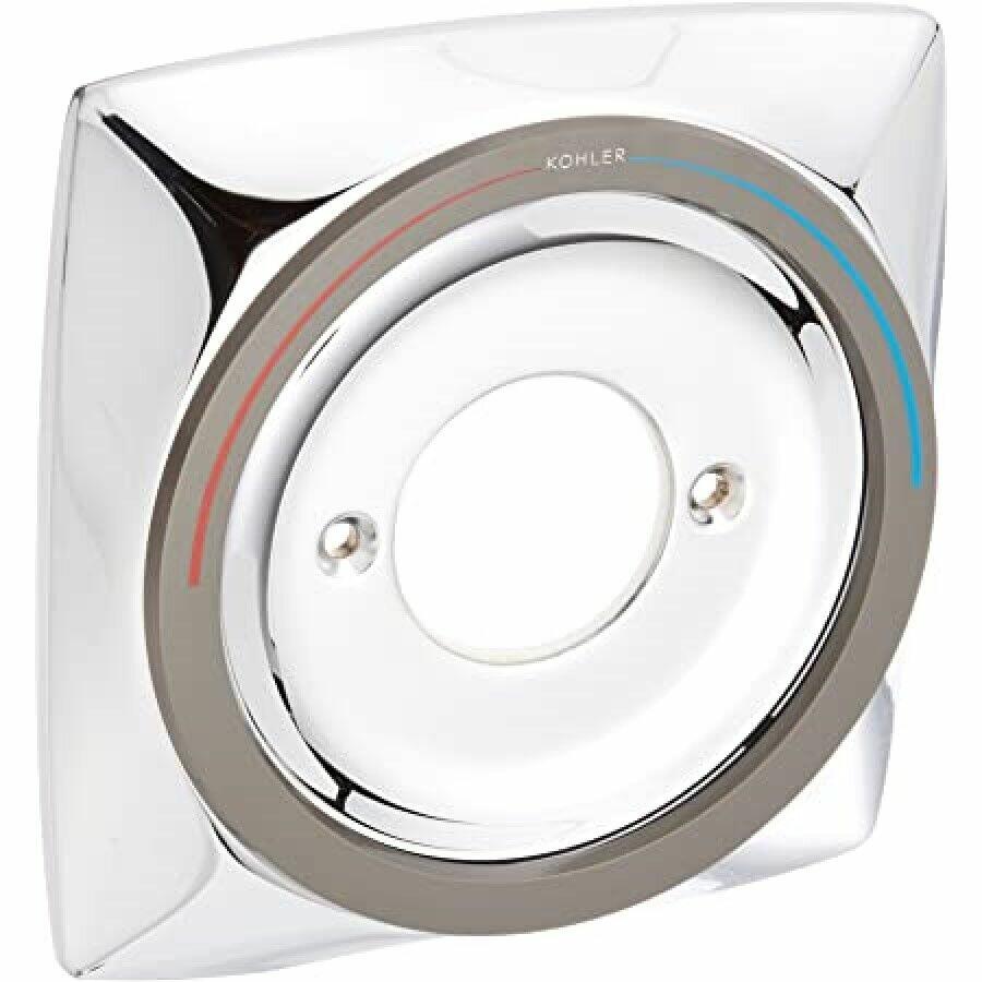 Suplemento de Canopla Quadrado Cromado Kohler