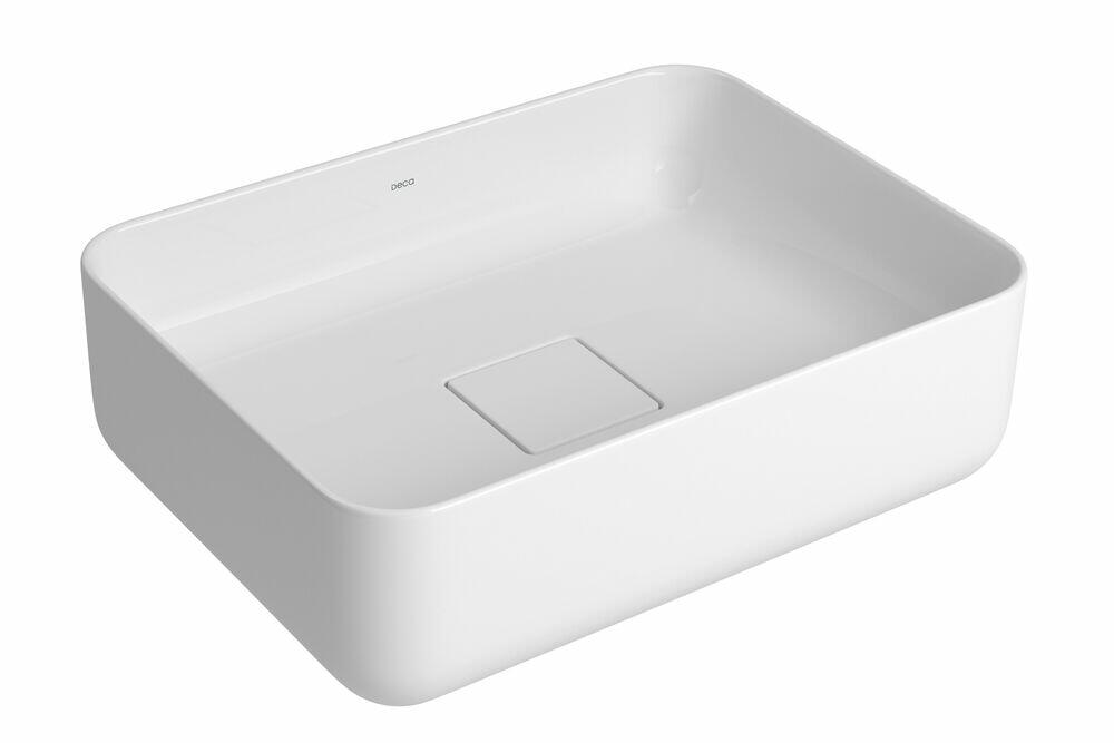 Cuba para Banheiro de Apoio Retangular Retangolo Slim 40x30 Branco Gelo L.13040.17 Deca