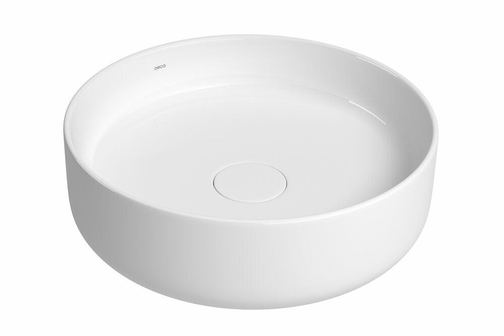 Cuba para Banheiro de Apoio Redonda Circolo Slim 40cm Branco Gelo L.12040.17 Deca