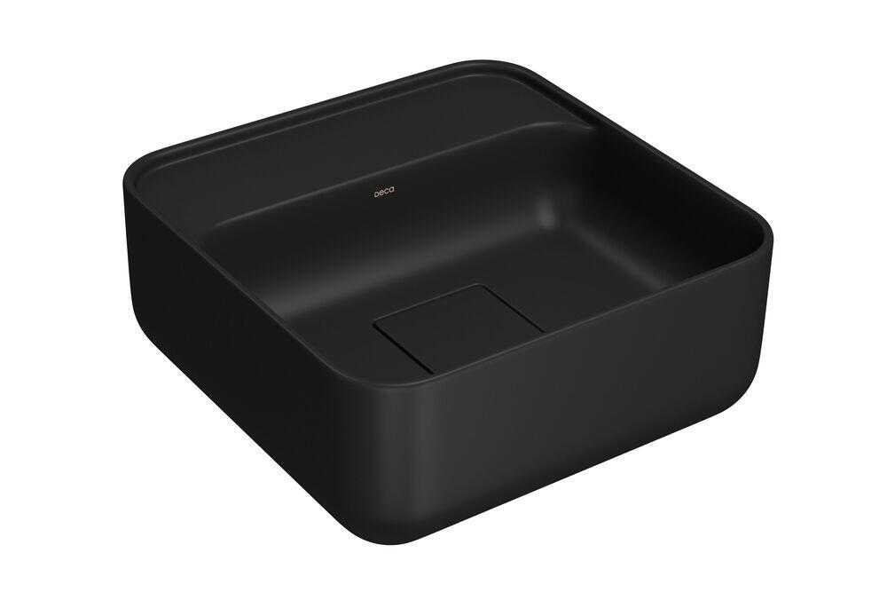 Cuba para Banheiro de Apoio Quadrada com Mesa Slim 30x30 Ébano Fosco L.11030.M.94 Deca