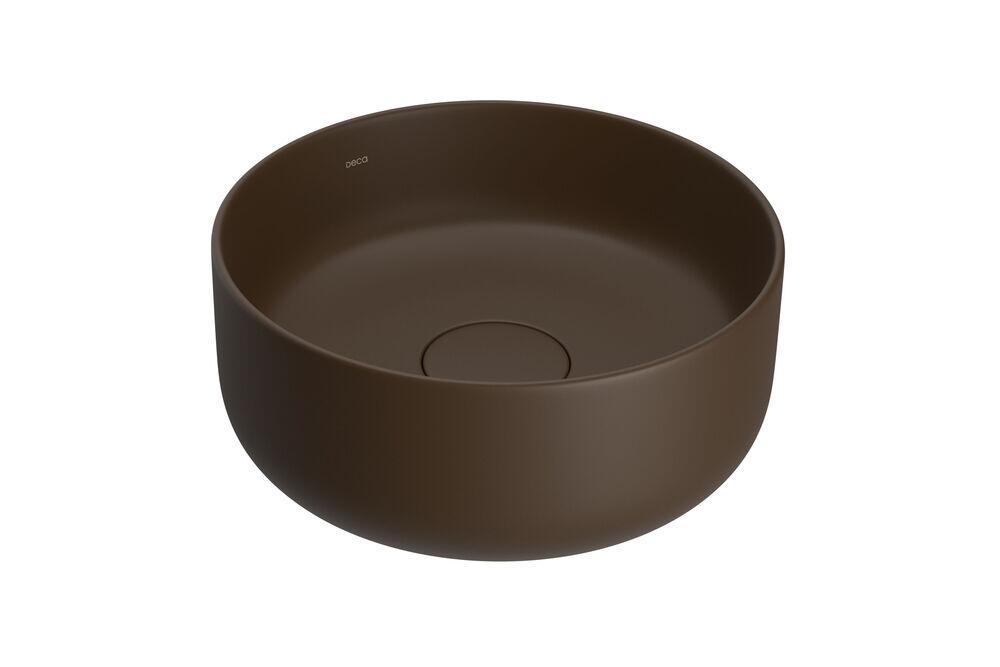 Cuba para Banheiro de Apoio Redonda Slim 30cm Marrom Fosco L.12030.22 Deca