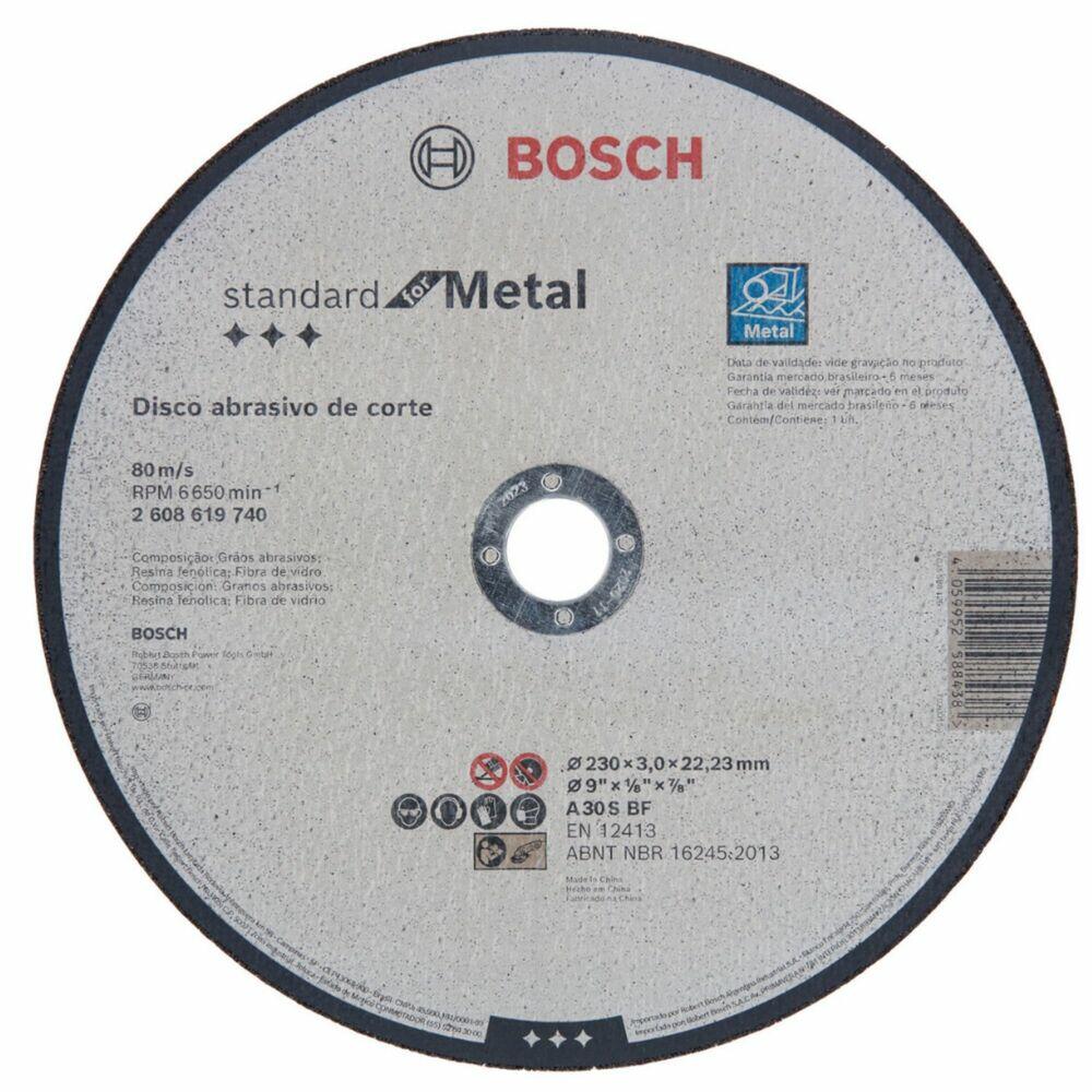Disco Standard de Corte 230x3,0 Preto Bosch