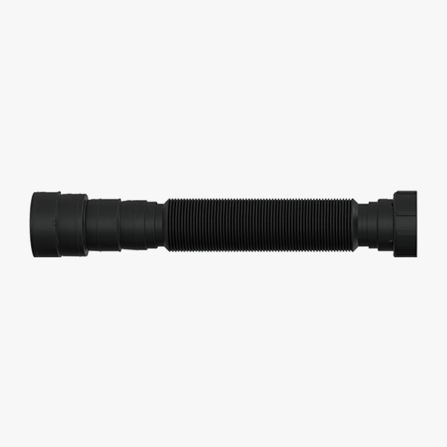 Sifão Tubo Extensivo Universal Com Canopla 0,7 Preto Blukit