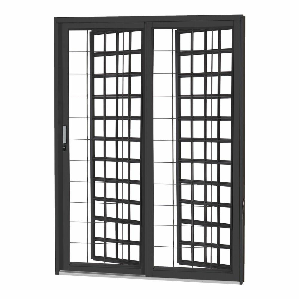 Porta de Correr Quadriculada R14 Prime com Postigo 215x160 CRV