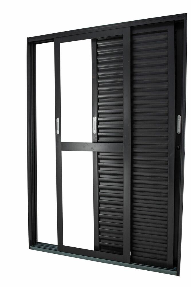 Porta de Correr Lateral 3 Folhas R14 Grande Prime 215x150 CRV