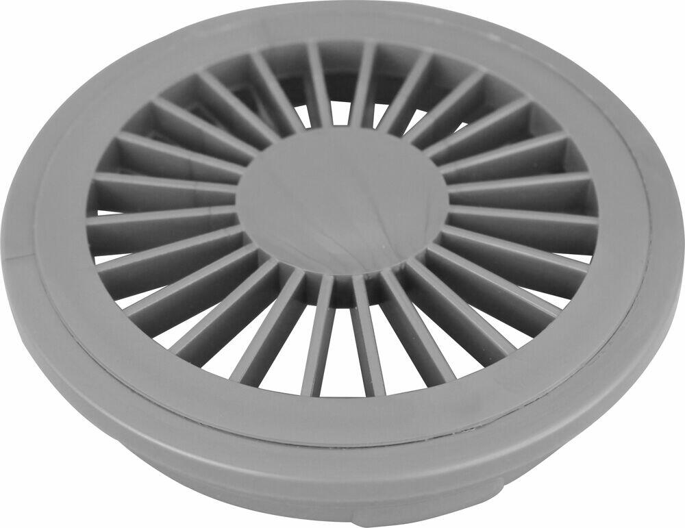 Grelha para Caixa Sifonada Redonda 100mm Cinza Branca Hidrofarma