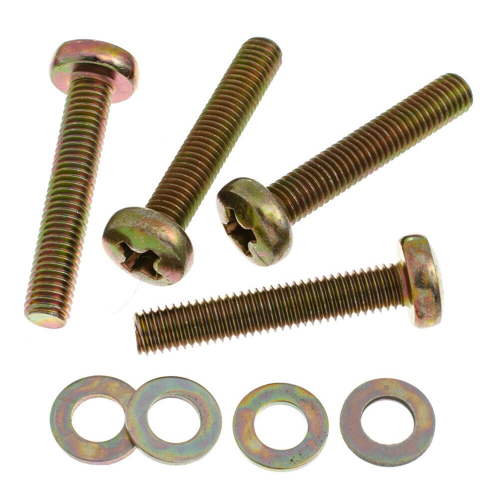 Parafuso Suporte TV Cromado m8x45mm Dourado Bemfixa