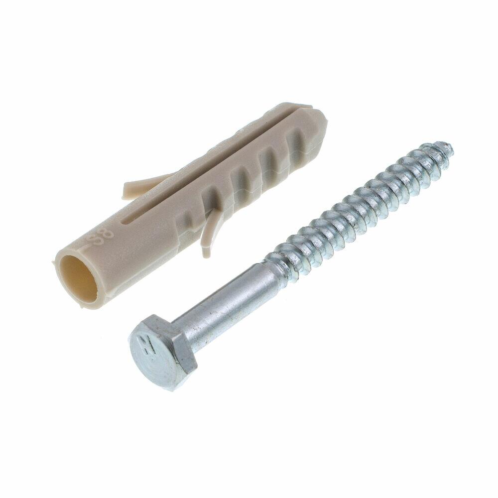 Bucha Sextavado Com Parafuso 8mm Cinza Bemfixa