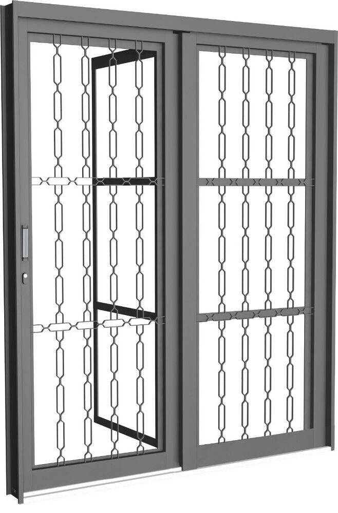 Porta de Correr Direito R14 Prime com Postigo 215x160 CRV