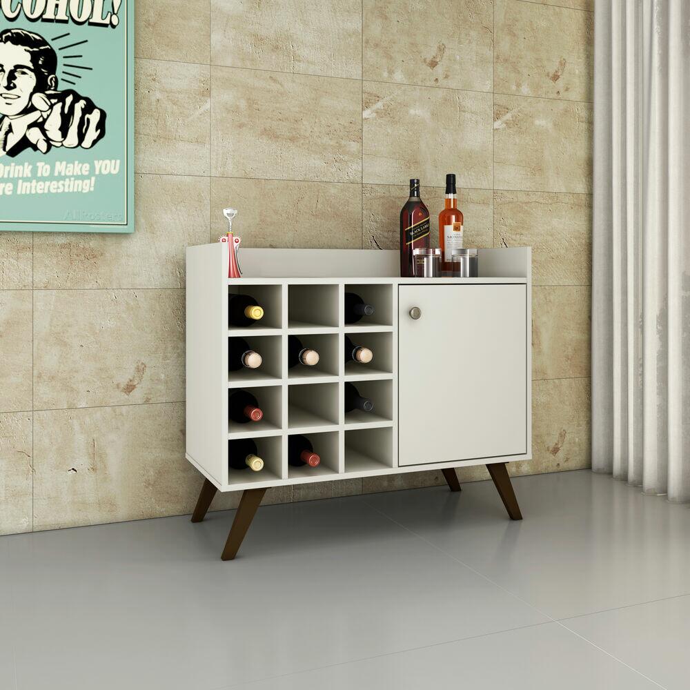 Aparador Rack 1 Porta 89x77x40 Off White Movelbento