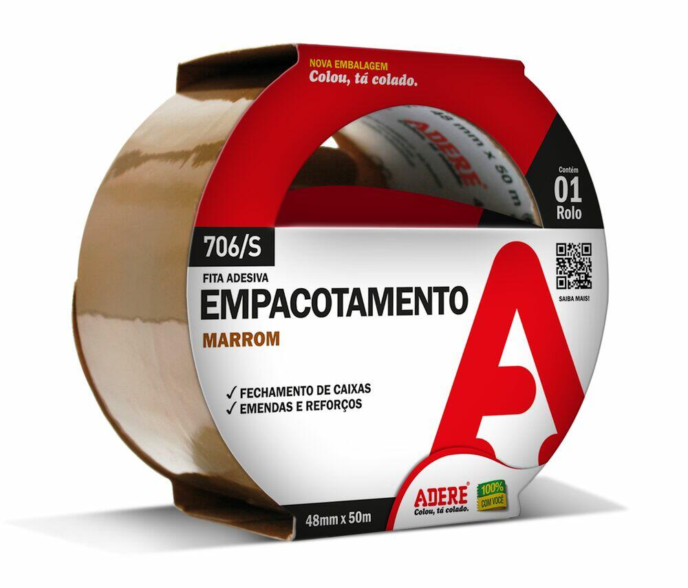 Fita de Empacotamento 48mmx50m Marrom Adere