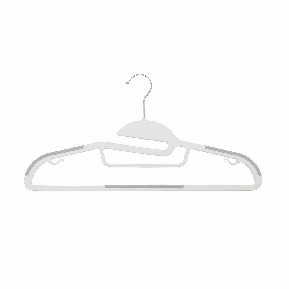 Cabide Sintético 5 Peças Hanger Branco Casa&Ideia